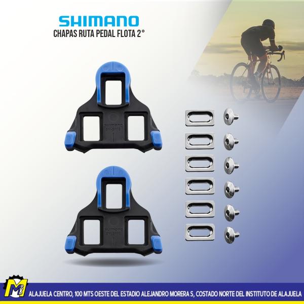 CHAPA RUTA PEDAL AZUL FLOTA 2° SHIMANO SM-SHI2