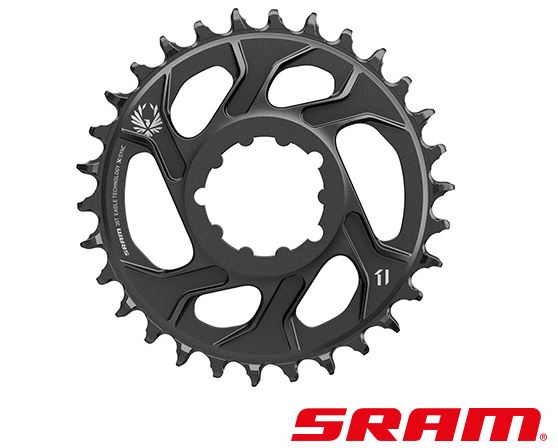 SRAM PLATO 30T X-SYNC 2 EAGLE D/M 12V 6MM ALUM NEGRO