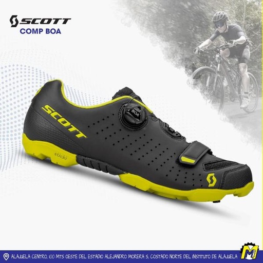 [7613368819370] ZAPATOS #40 MTB SCOTT COMP BOA NEGRO/AMARILLO