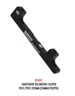 [03-047] ADAPTADOR DELANTERO POST POST 203MM ISMMAF203PPA