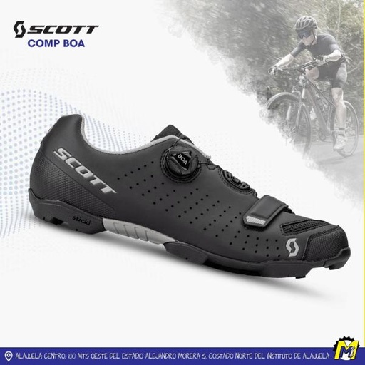 [7613368819349] ZAPATOS MTB SCOTT COMP BOA NEGRO/PLATA 46"