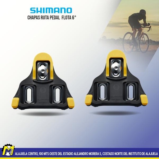 [03-029] CHAPA SHIMANO RUTA AMARILLA FLOTA 6° SH11