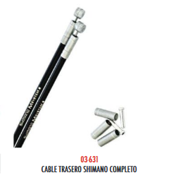 [03-631] CABLE FRENO TRASERO CON FORRO SHIMANO