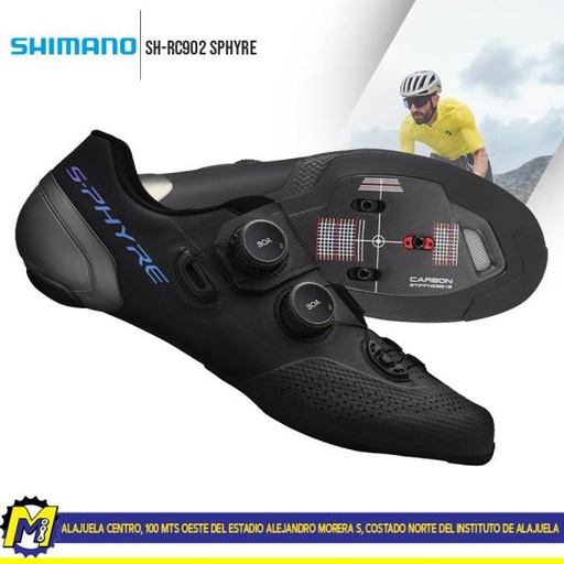 [65-166-3] ZAPATOS RUTA #42 MOD: SH-RC902 SPHYRE NEGRO SHIMANO