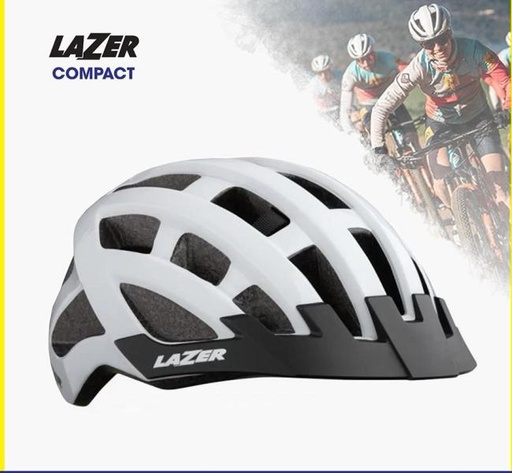[82-001] CASCO LAZER COMPACT BLANCO UNISIZE