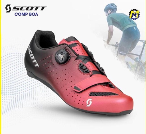 [7613368816782] ZAPATOS DE RUTA SCOTT COMP BOA ROJO NEGRO 41