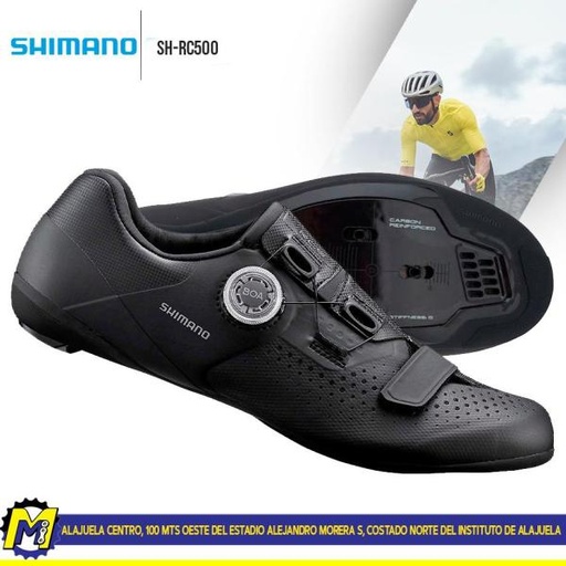 [65-194-2] ZAPATOS RUTA #41 MOD: SH-RC500 NEGRO SHIMANO